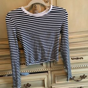 lottie moss striped tee